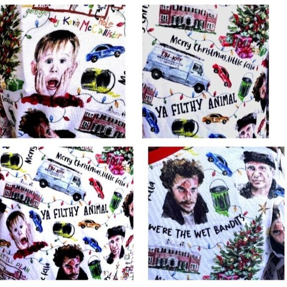 Home Alone Toddler Pajama Set Top 6XL 14 16T Bottoms 3XL 7 8T Retro Christmas - Picture 7 of 12